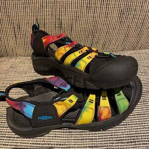 New Keen Newport Retro Men's Size 11 Original Tie Dye Waterproof Hybrid Sandals